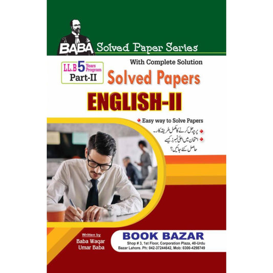 Solved Paper  English  LLB Part 2