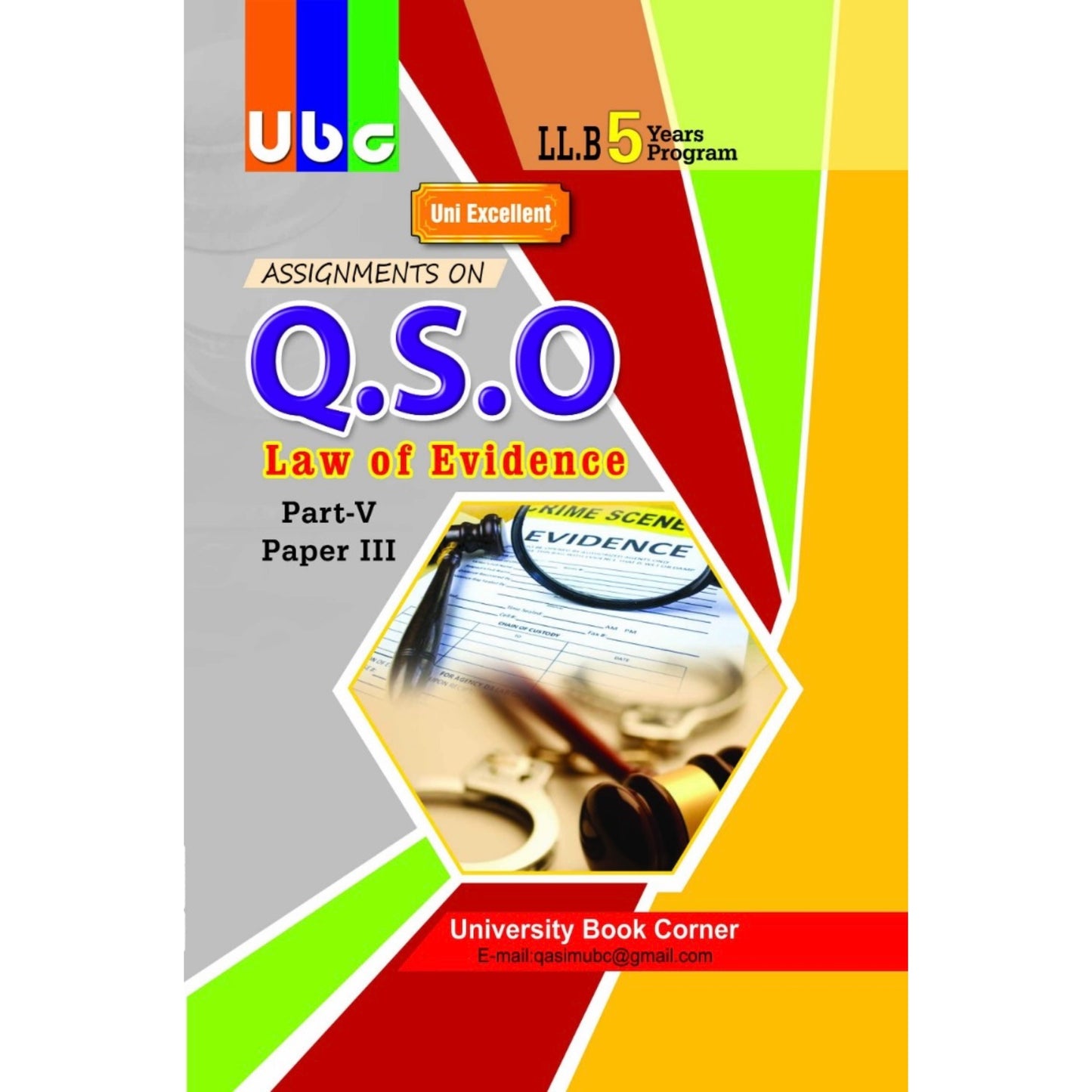 Law Of Evidence (QSO) LLB Part 5